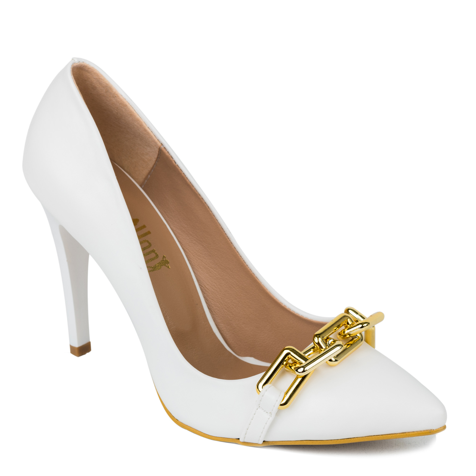 High-heels B523 - WHITE