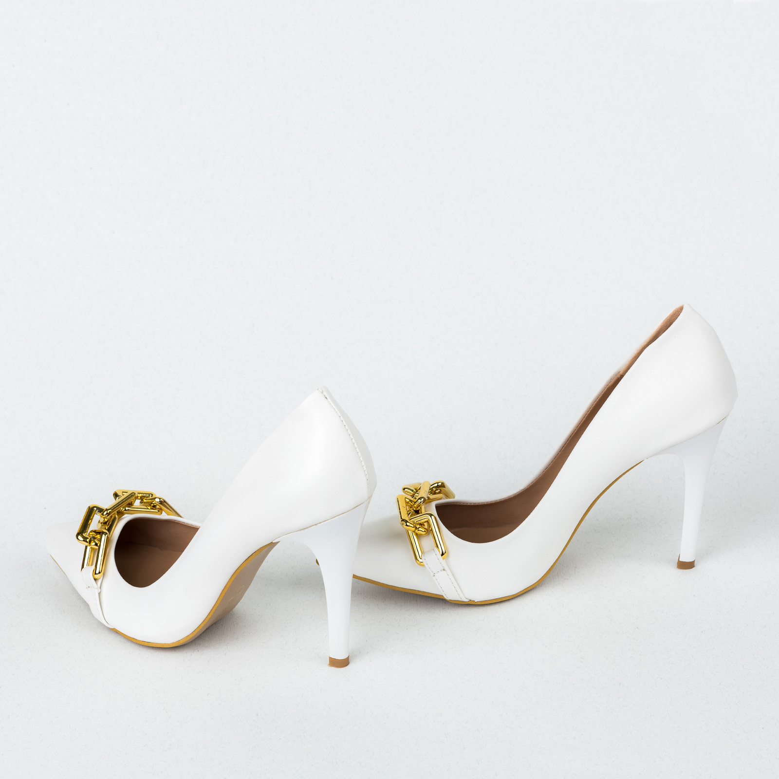 High-heels B523 - WHITE