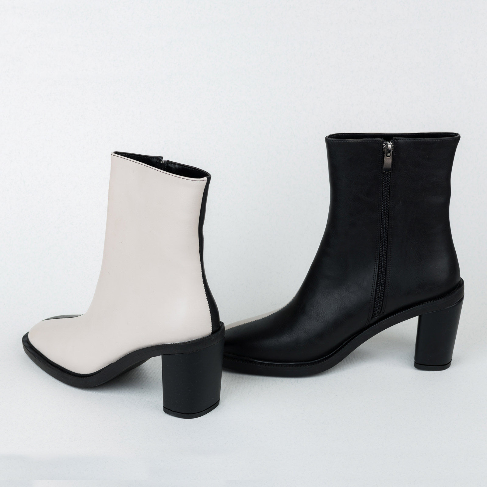 Women ankle boots B528 - WHITE