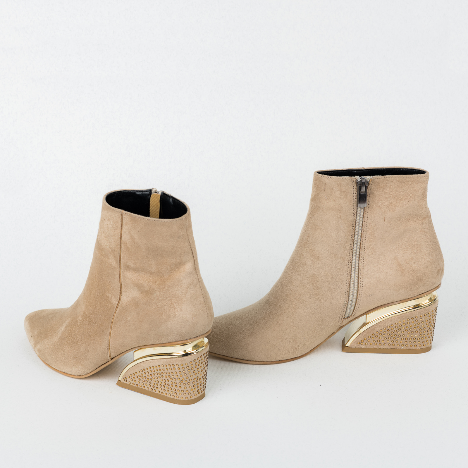 Women ankle boots B529 - BEIGE