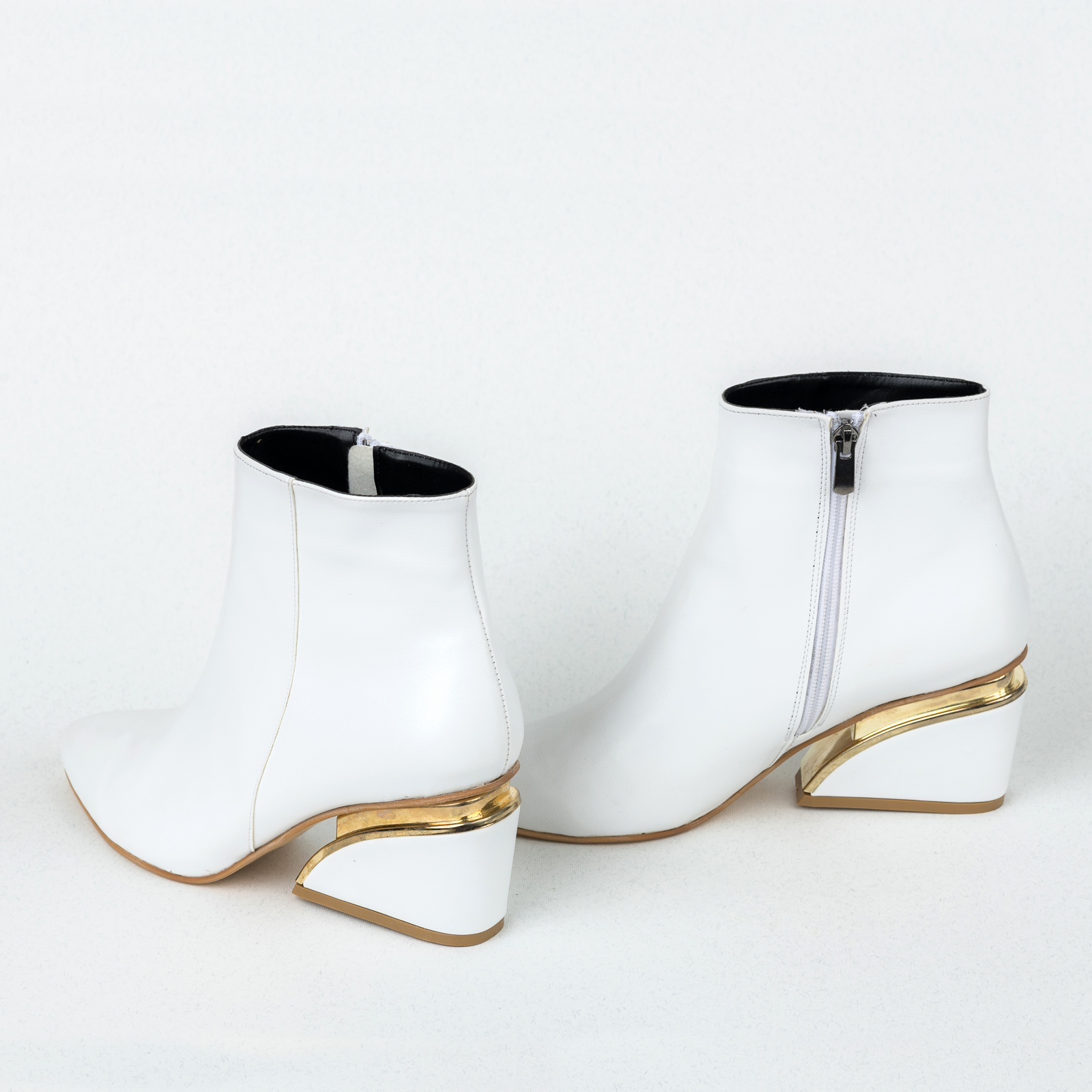 Women ankle boots B531 - WHITE