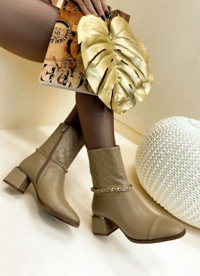 Women ankle boots RANYA - BEIGE