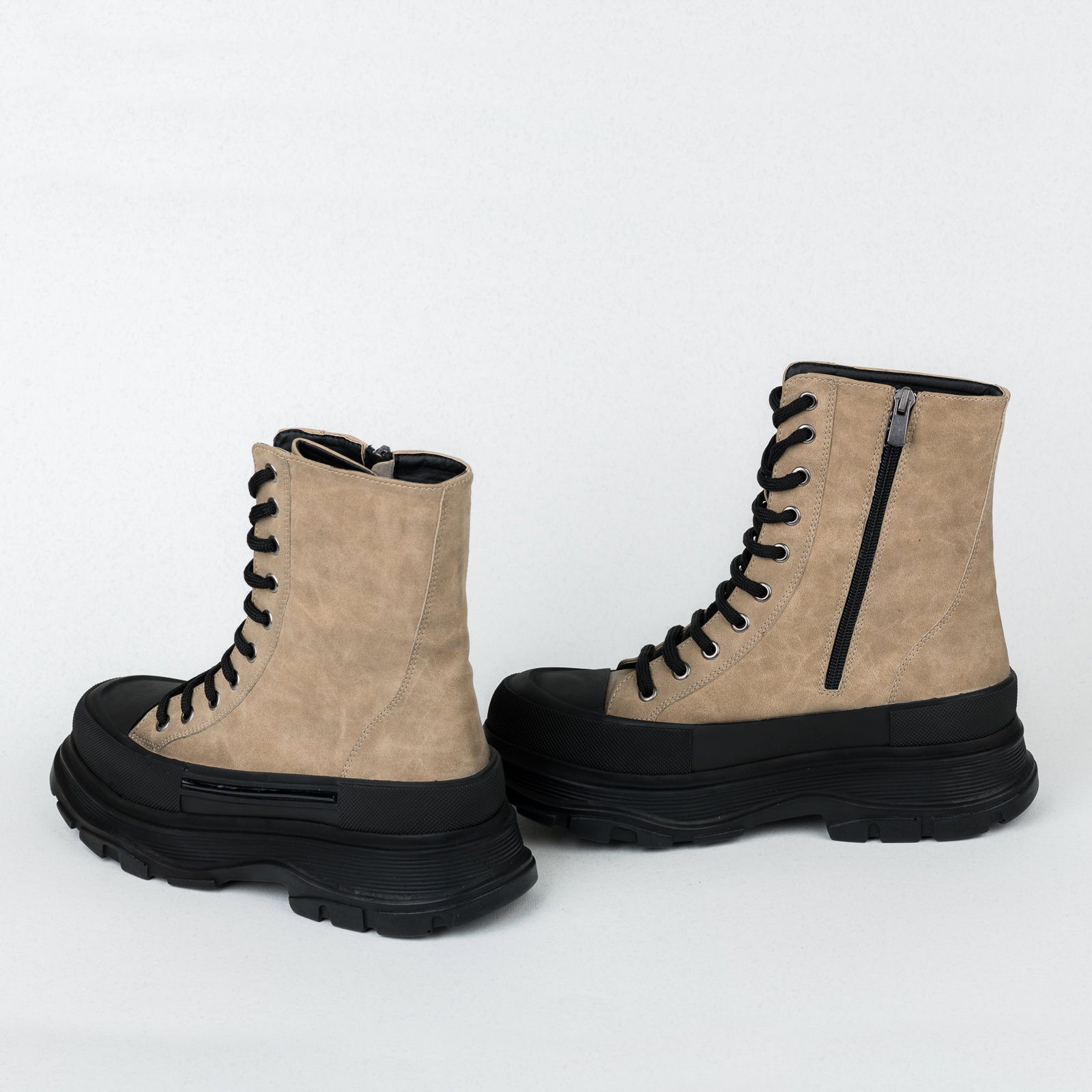 Women ankle boots B539 - BEIGE