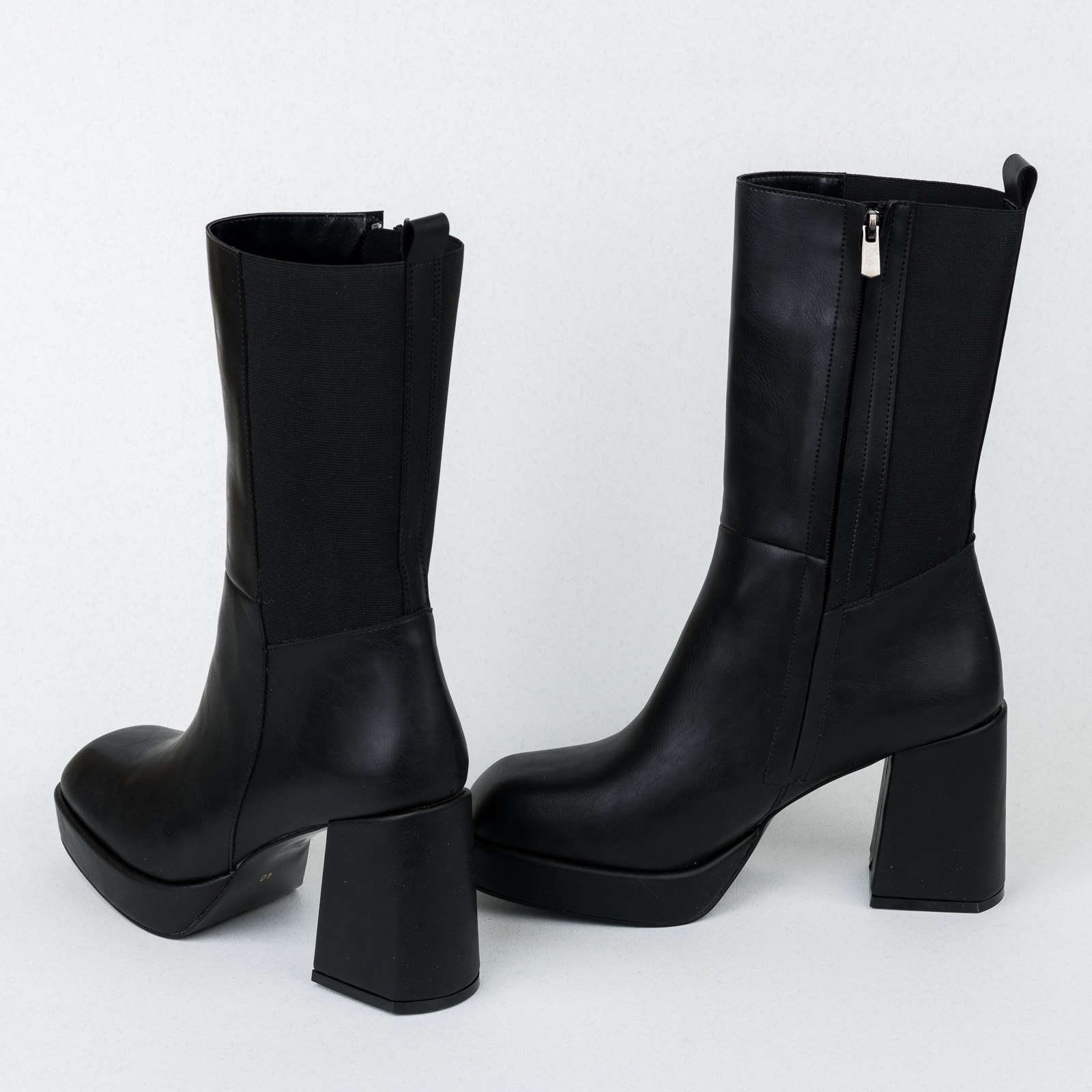 Women ankle boots B553 - BLACK