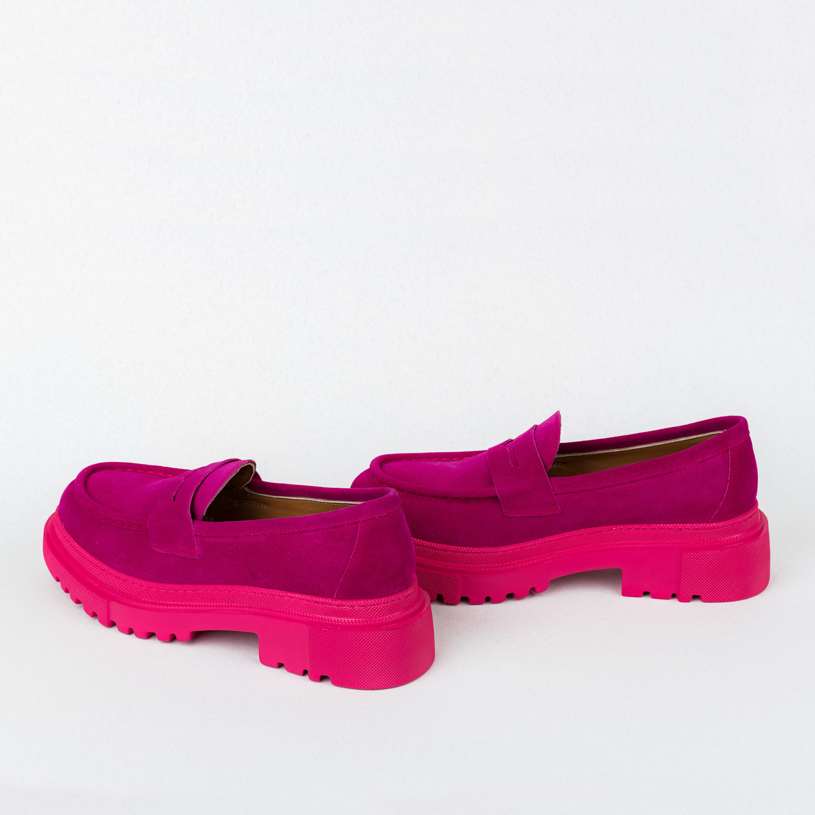 Leather shoes & flats B063 - PINK
