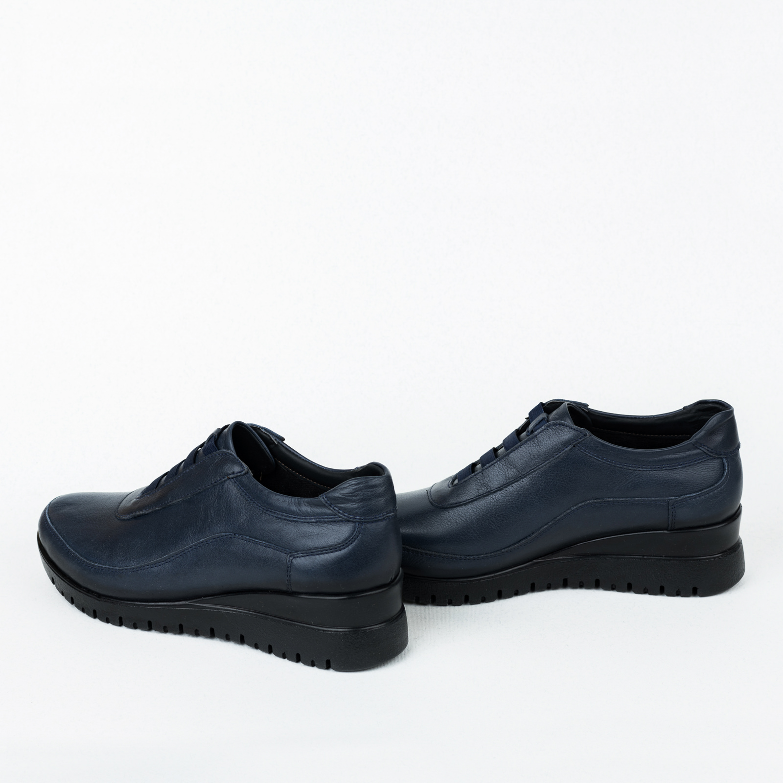 Leather shoes & flats B471 - NAVY