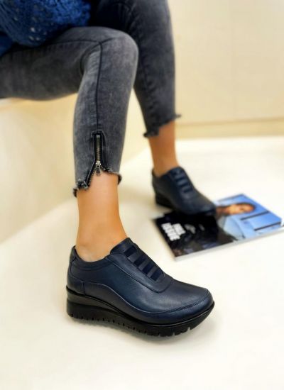 Leather shoes & flats NARIN - NAVY