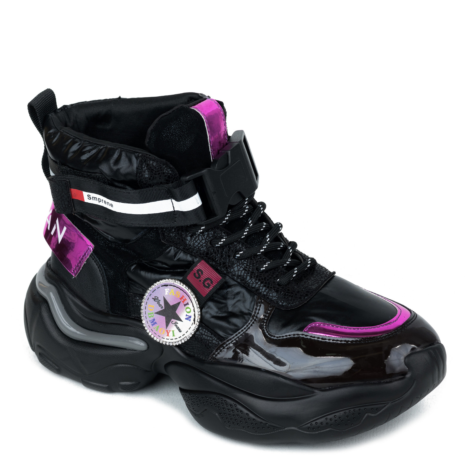 Women sneakers B586 - BLACK