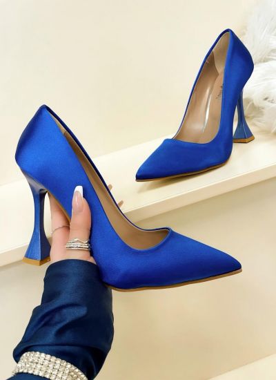 Stilettos and high-heels EVANNA SATIN - BLUE