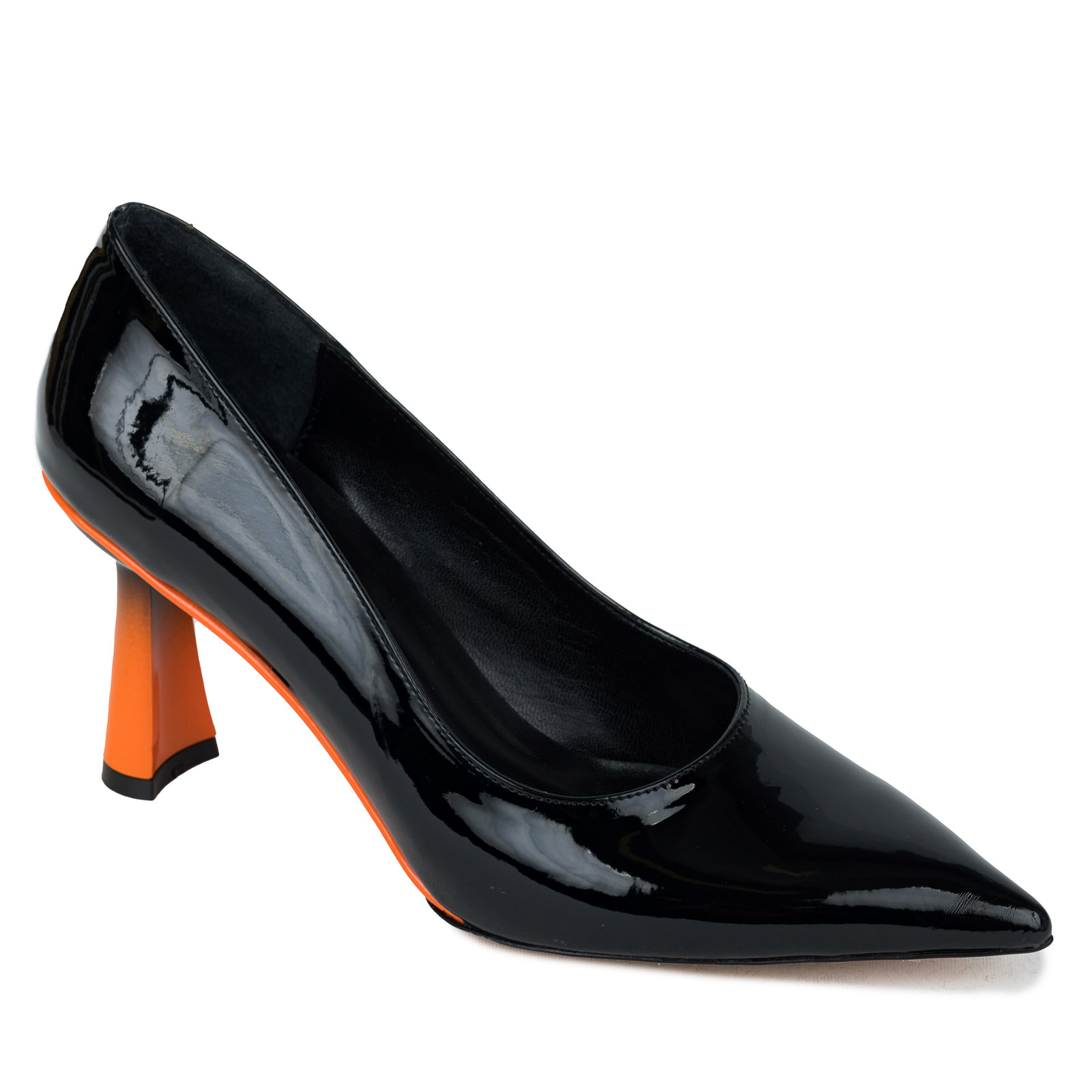 Stilettos and high-heels TRUPTI ORANGE - BLACK
