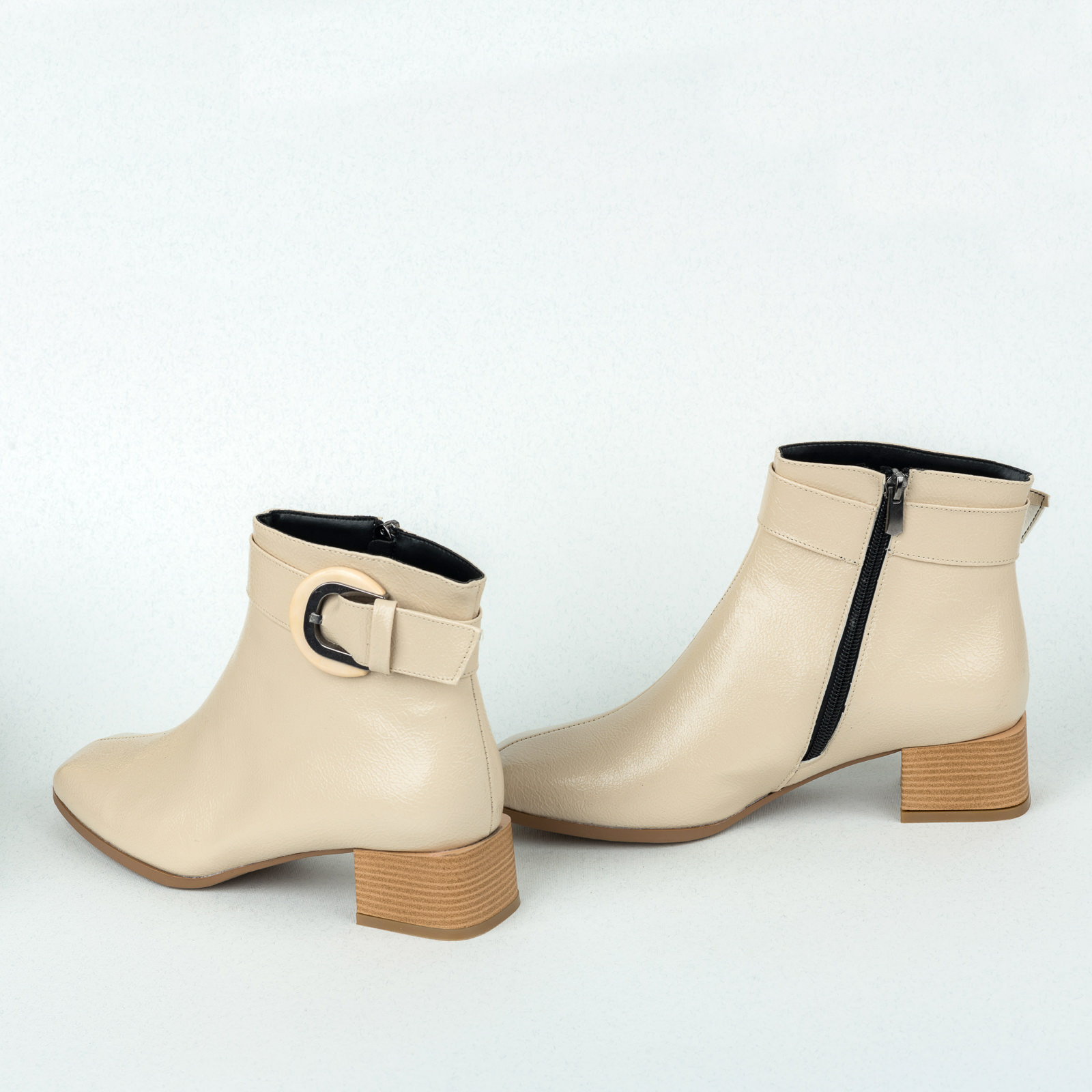 Women ankle boots B609 - BEIGE
