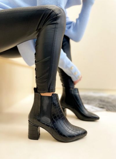 Women ankle boots B610 - BLACK