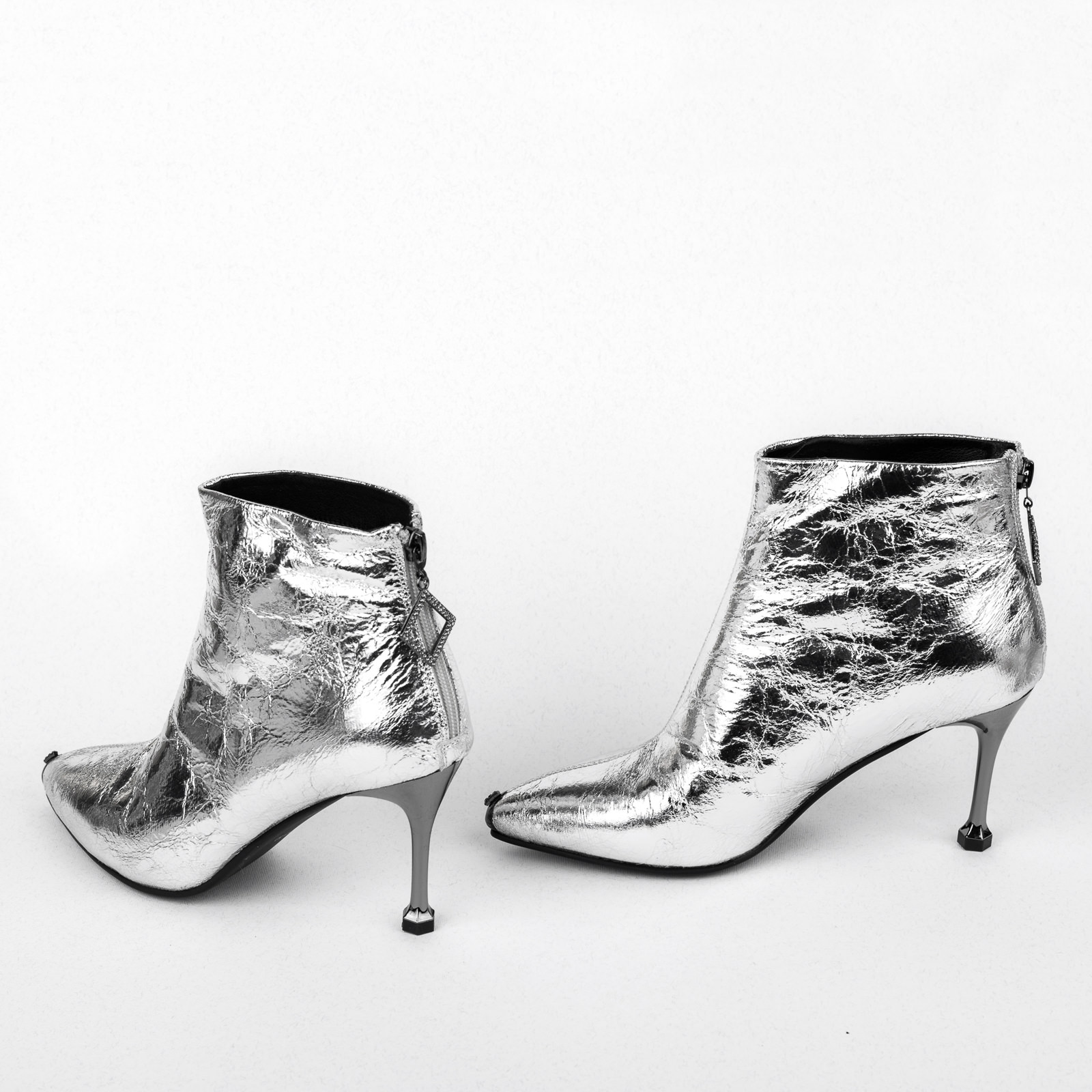 Women ankle boots B617 - SILVER