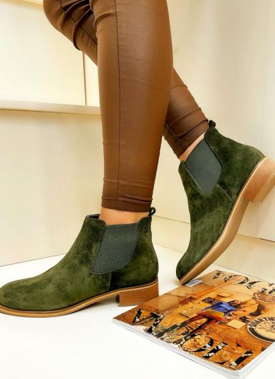 Leather ankle boots JOULES - GREEN