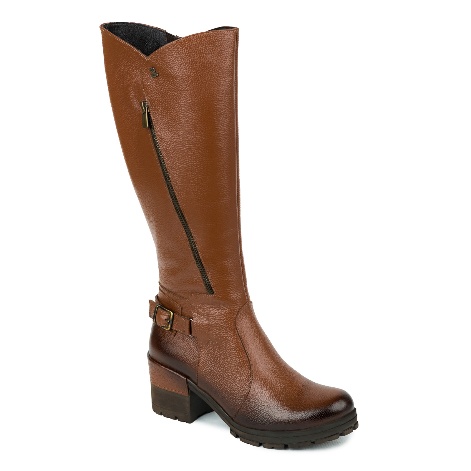 Leather boots B636 - CAMEL