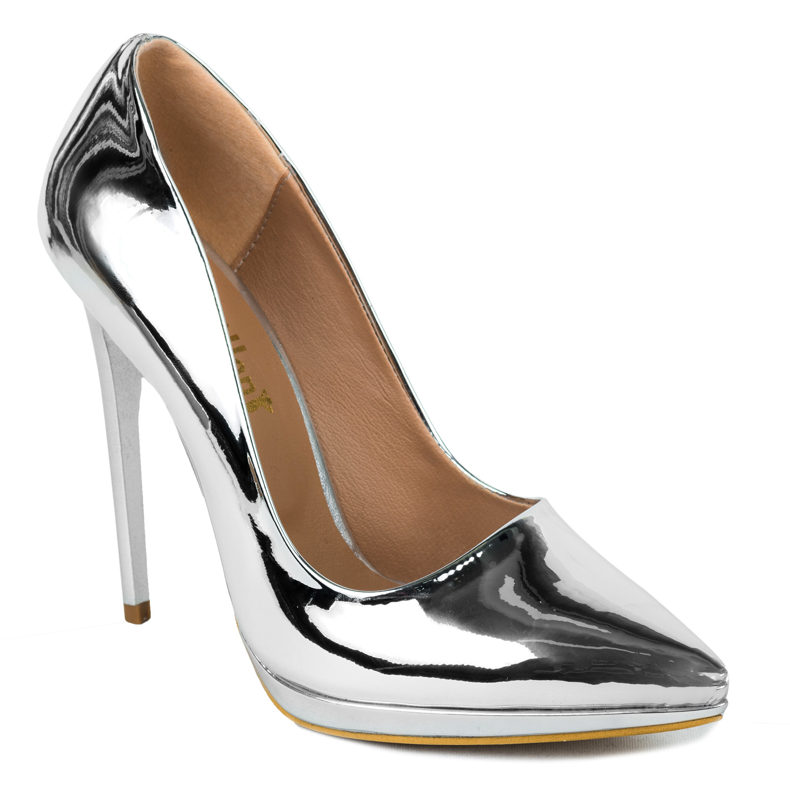 High-heels B604 - SILVER