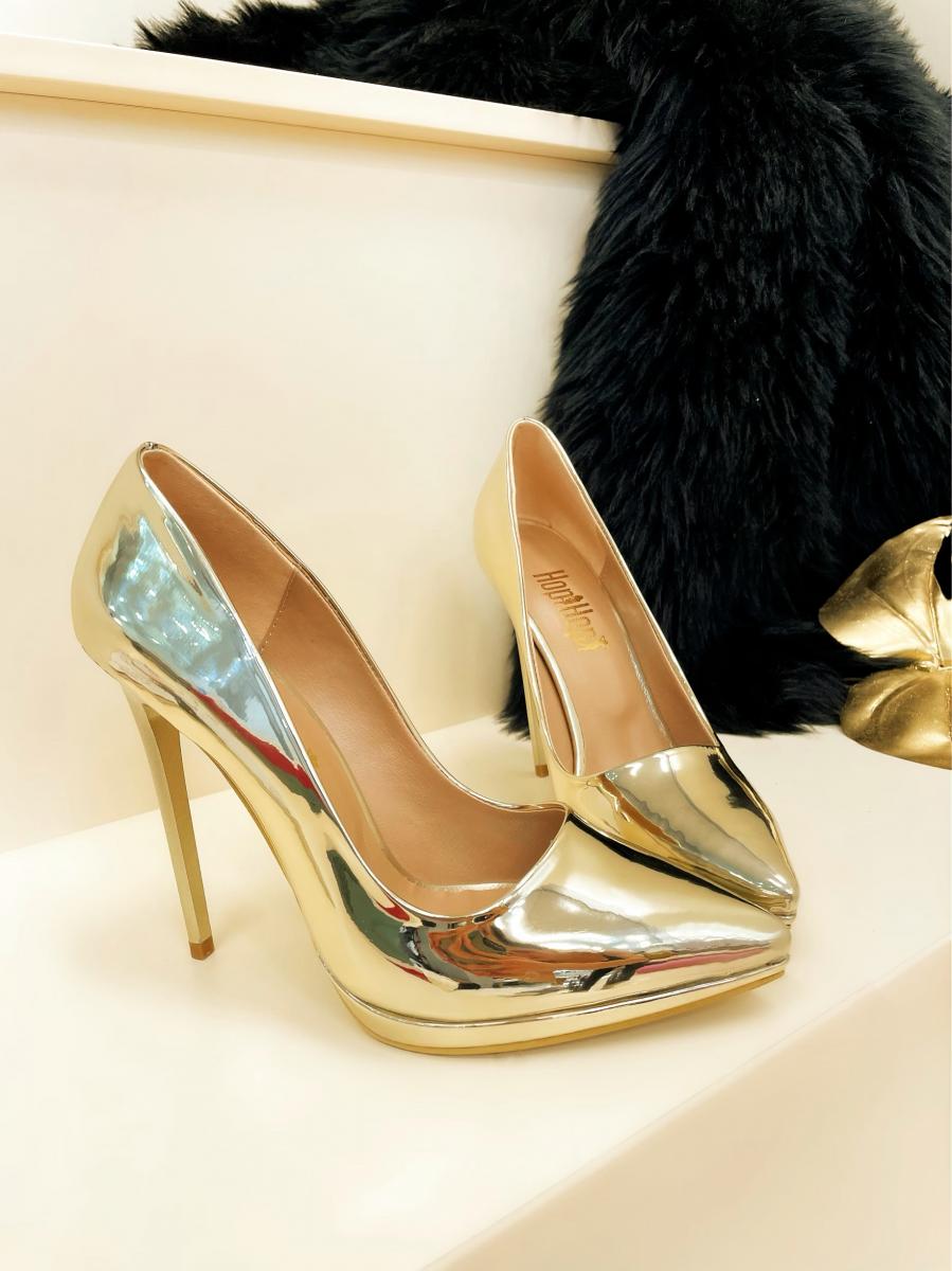 High-heels B604 - GOLD