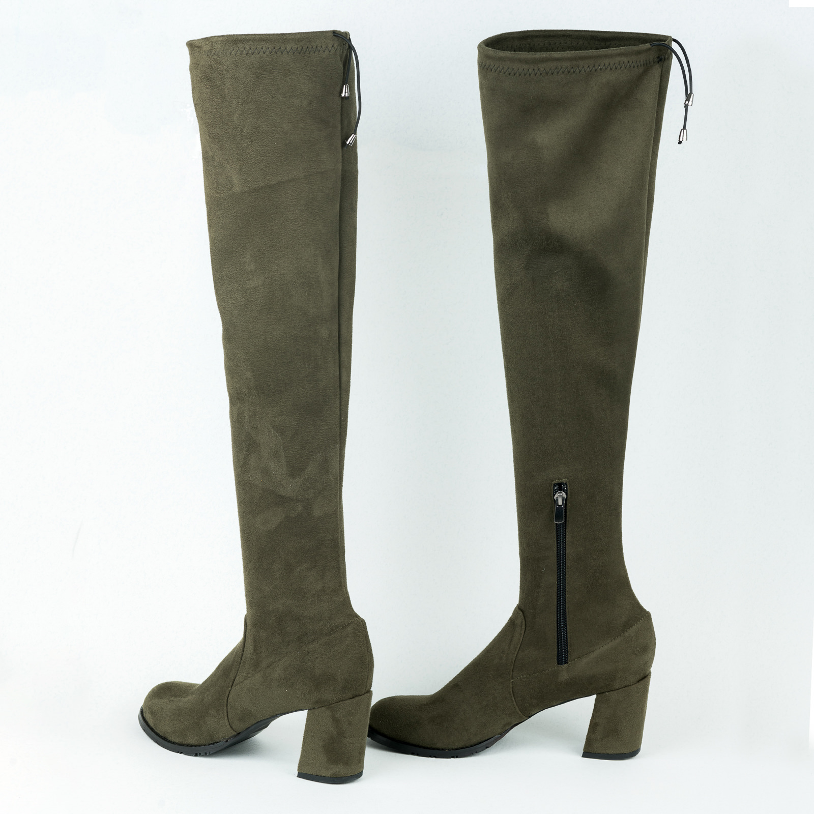 Women boots B098 - DARK GREEN