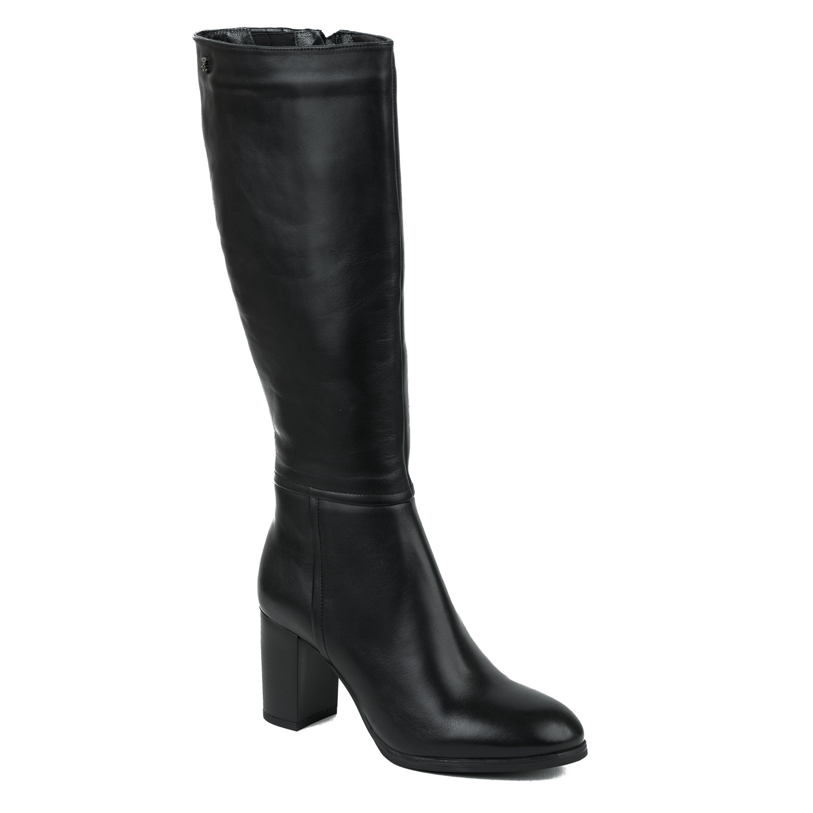 Leather boots B659 - BLACK