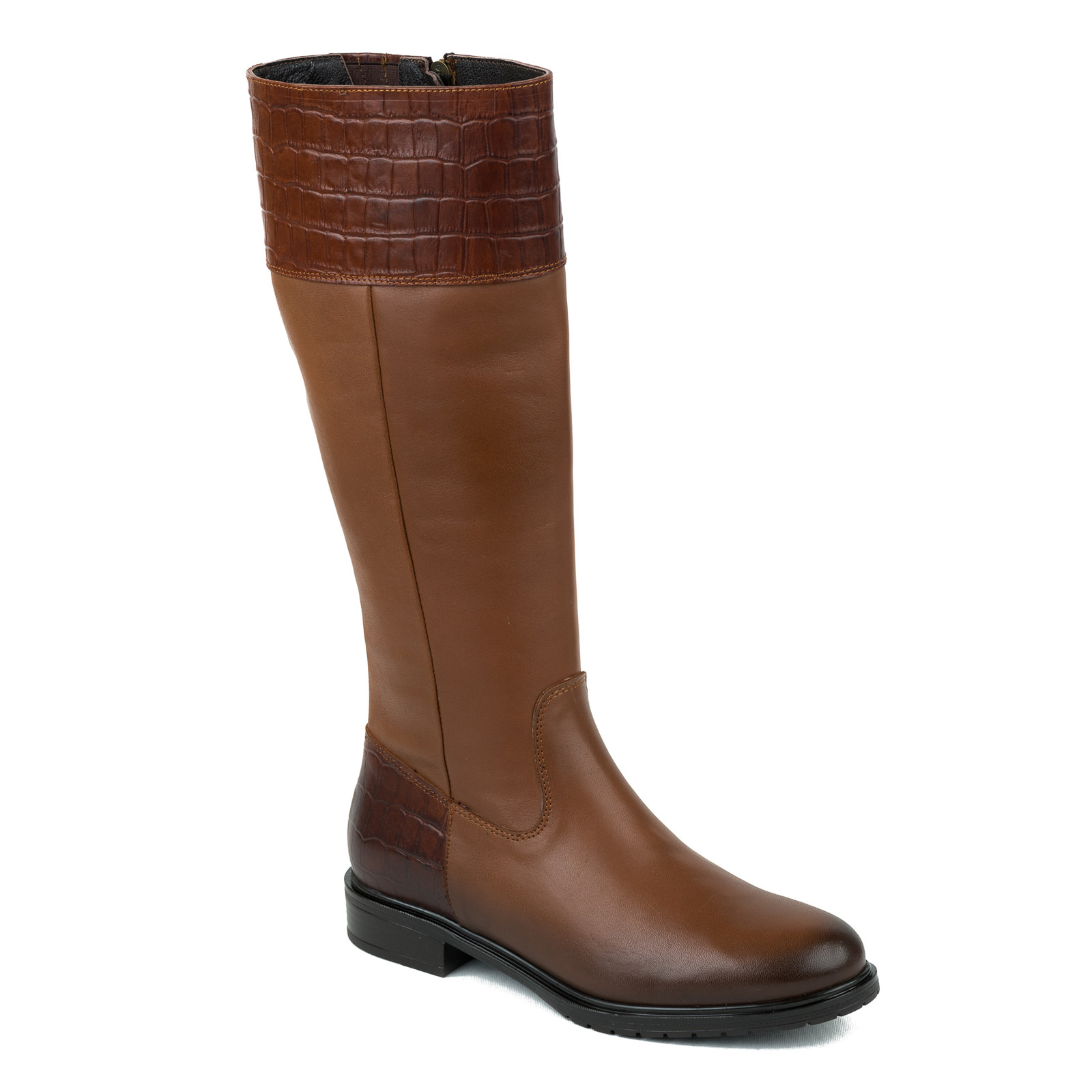 Leather boots B323 - CAMEL