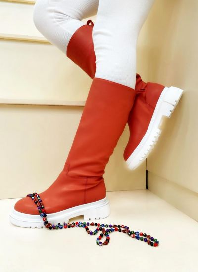 Women boots KANCHI - CORAL
