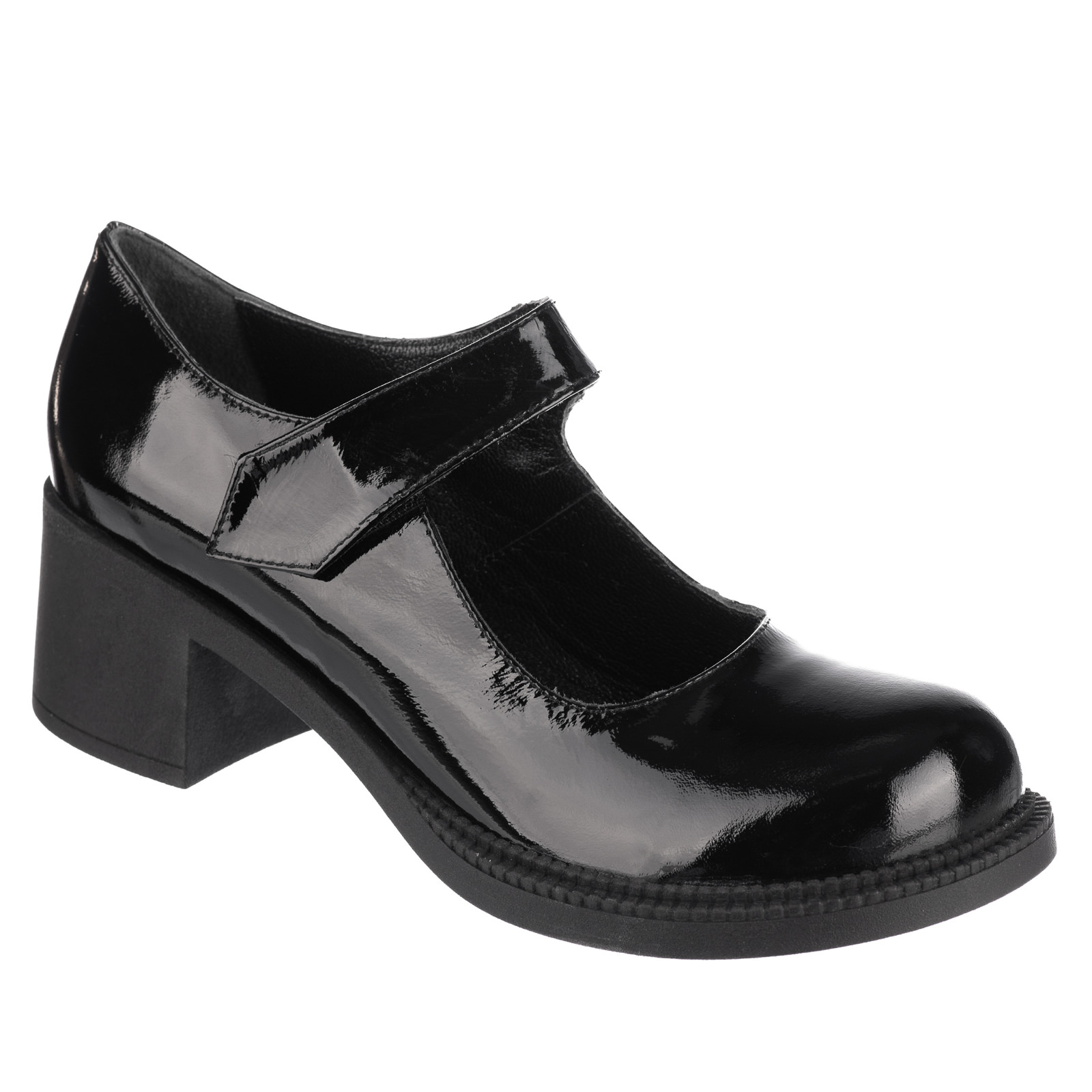Leather shoes & flats B663 - BLACK