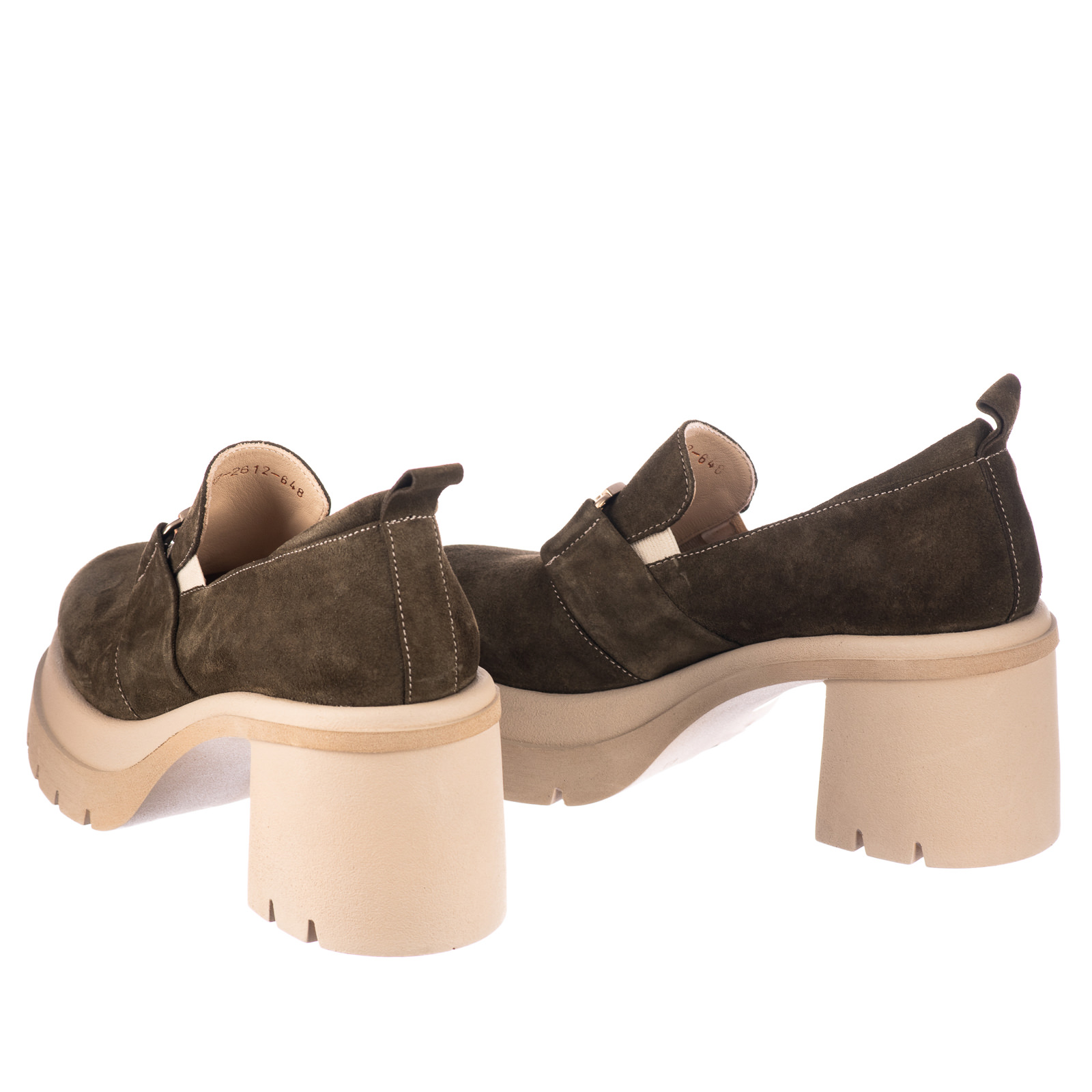 Leather shoes & flats B668 - DARK GREEN
