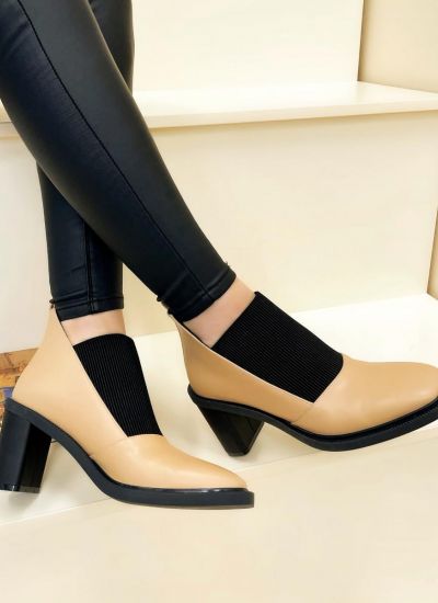 Women ankle boots SUJAYA - BEIGE