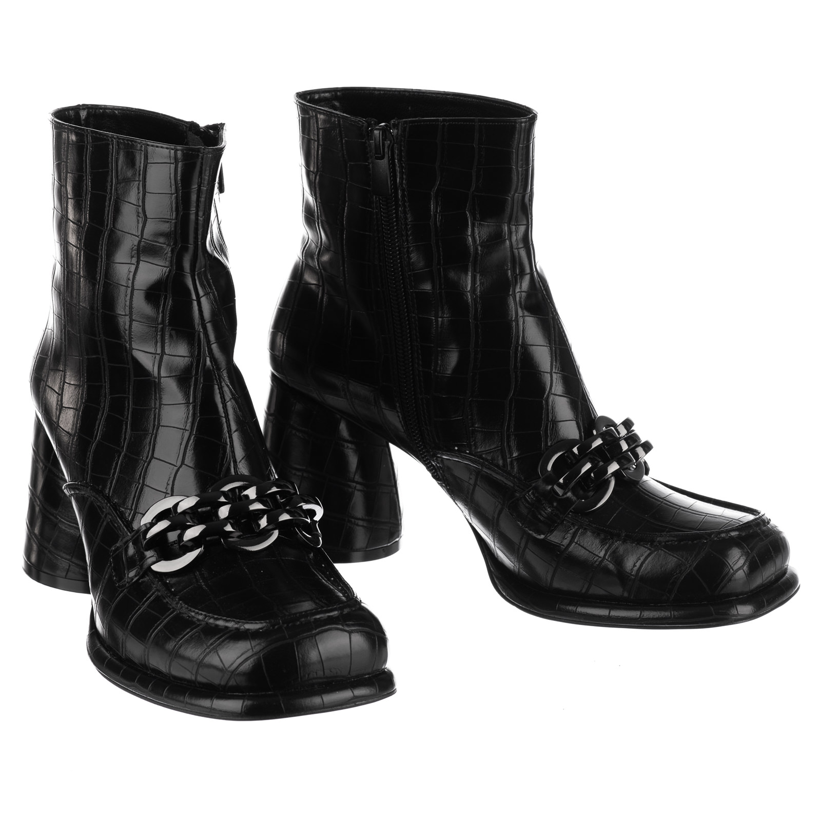 Women ankle boots B670 - BLACK