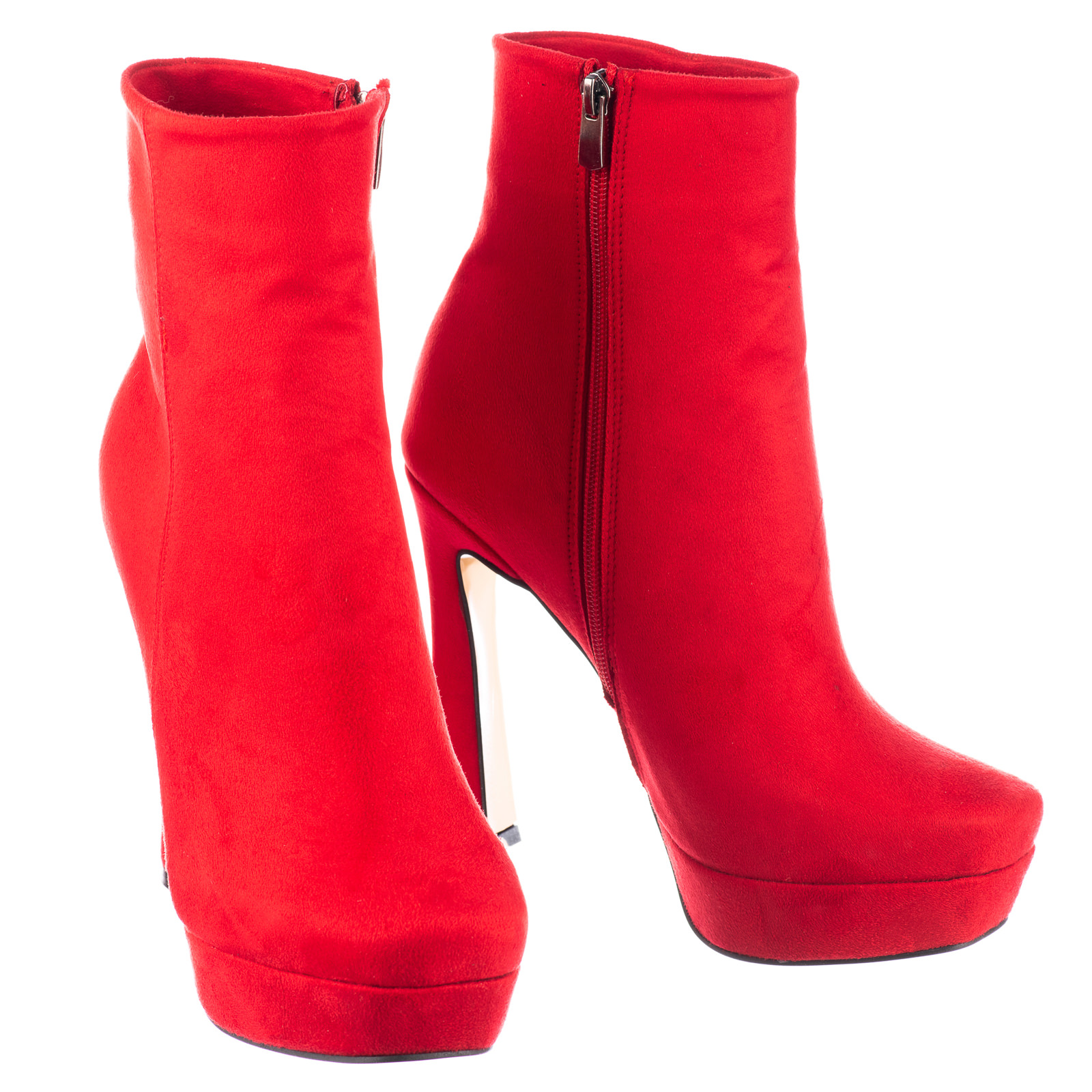 Women ankle boots B656 - RED