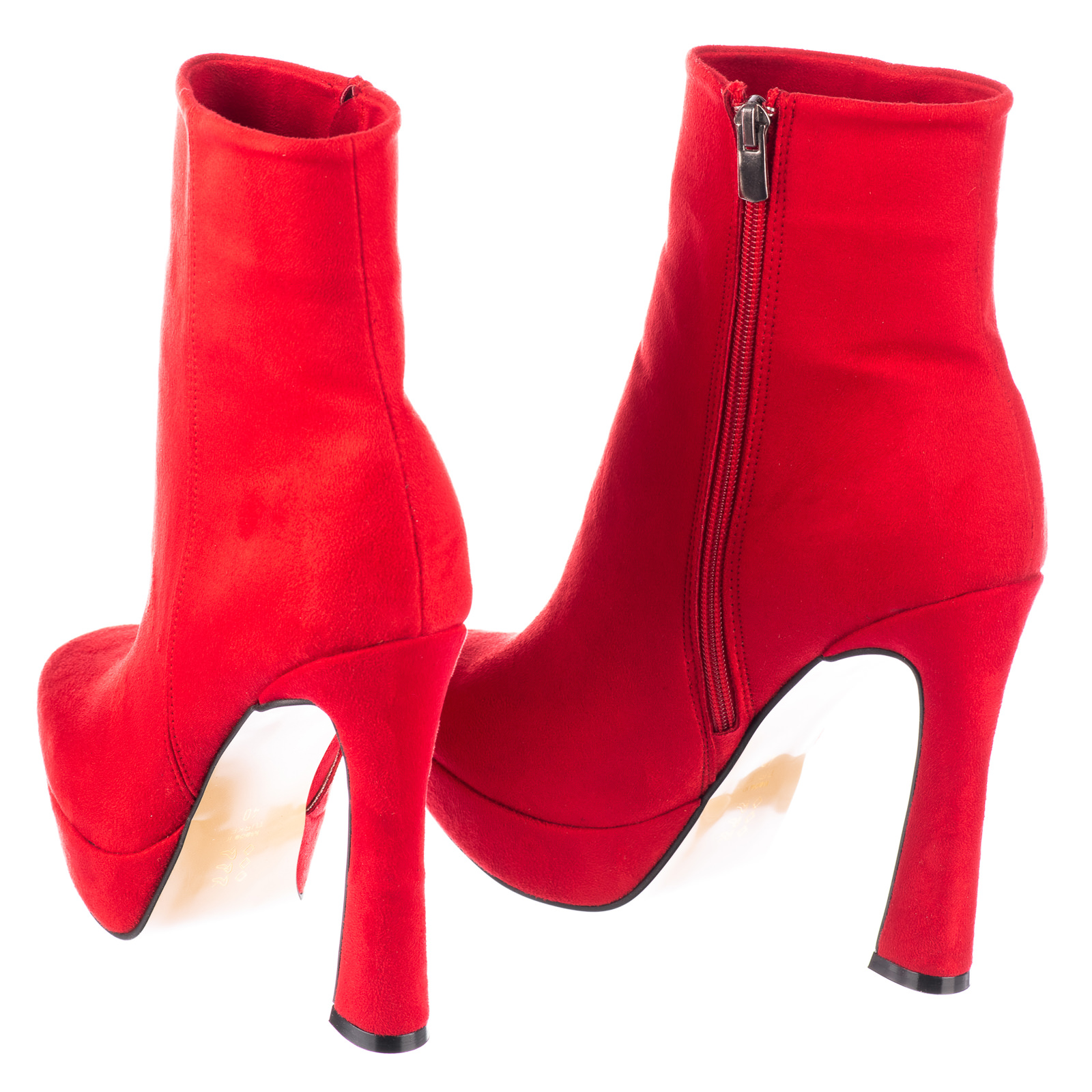 Women ankle boots B656 - RED