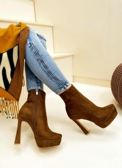 Women ankle boots B656 - CAMEL