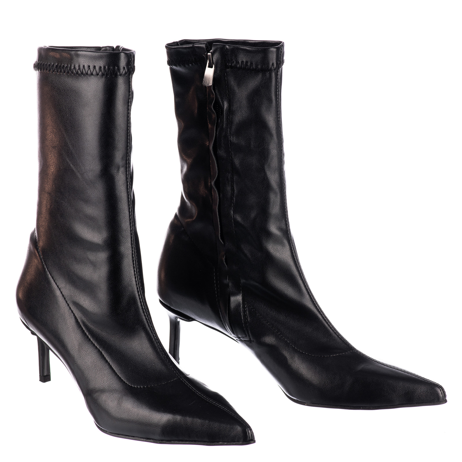 Women ankle boots B673 - BLACK
