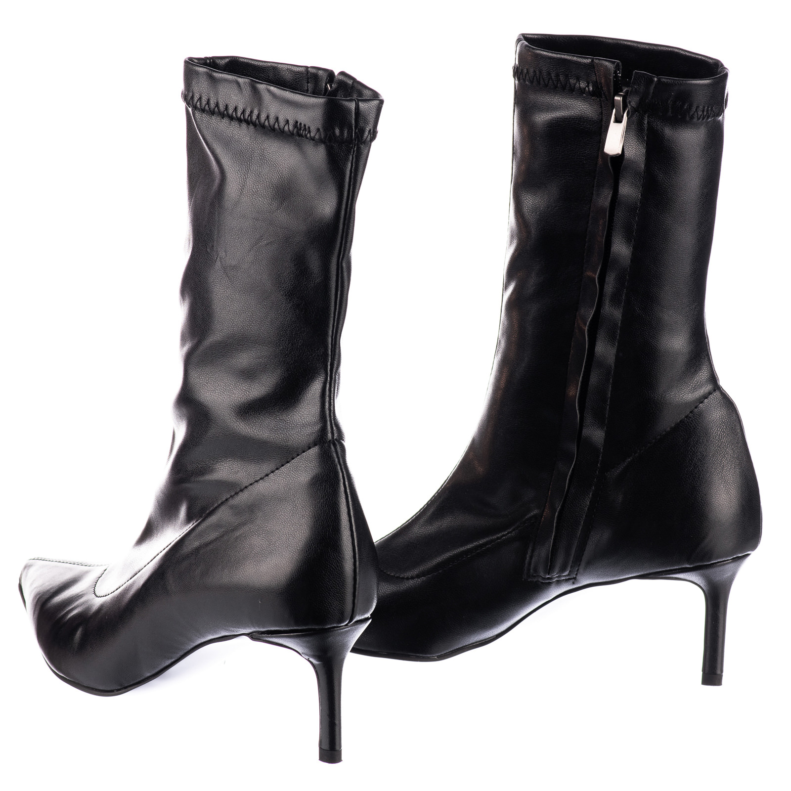 Women ankle boots B673 - BLACK