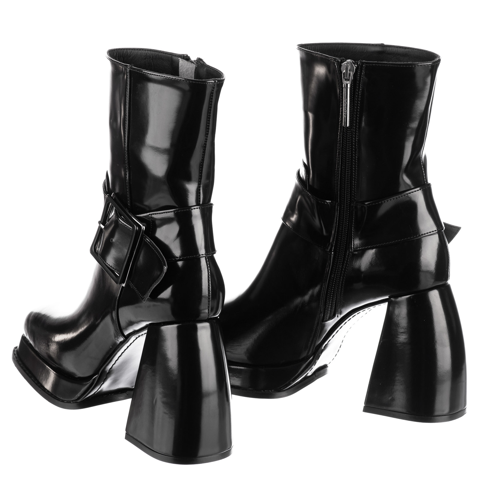 Women ankle boots B674 - BLACK