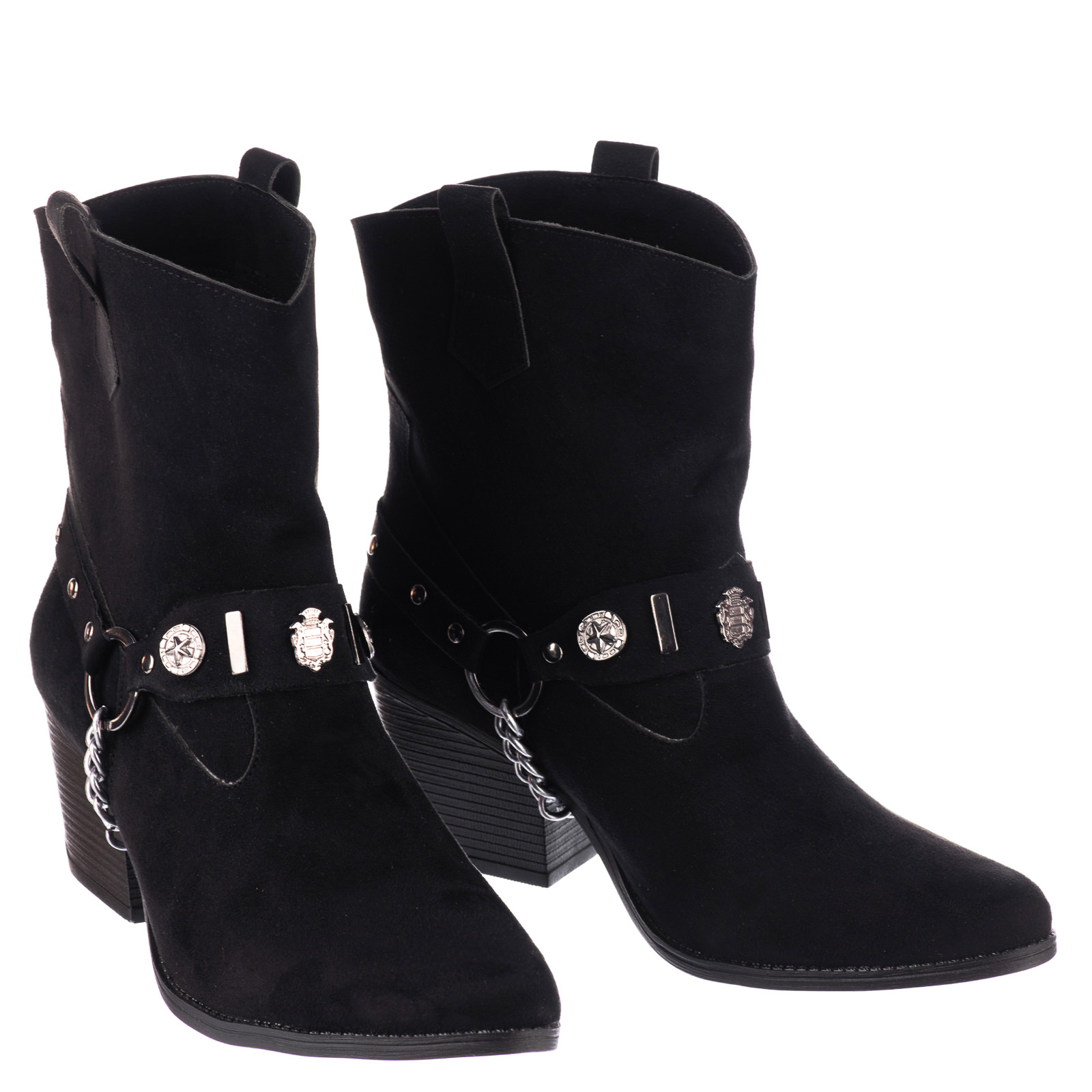 Women ankle boots B292 - BLACK