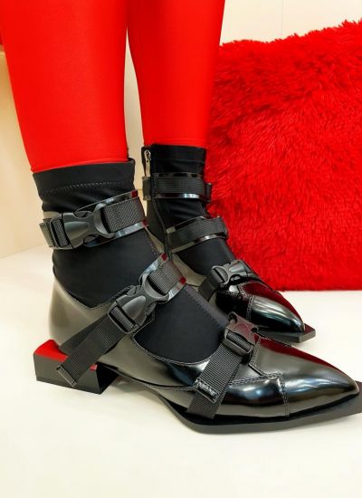 Women ankle boots B680 - BLACK