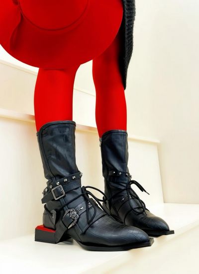 Women ankle boots B681 - BLACK