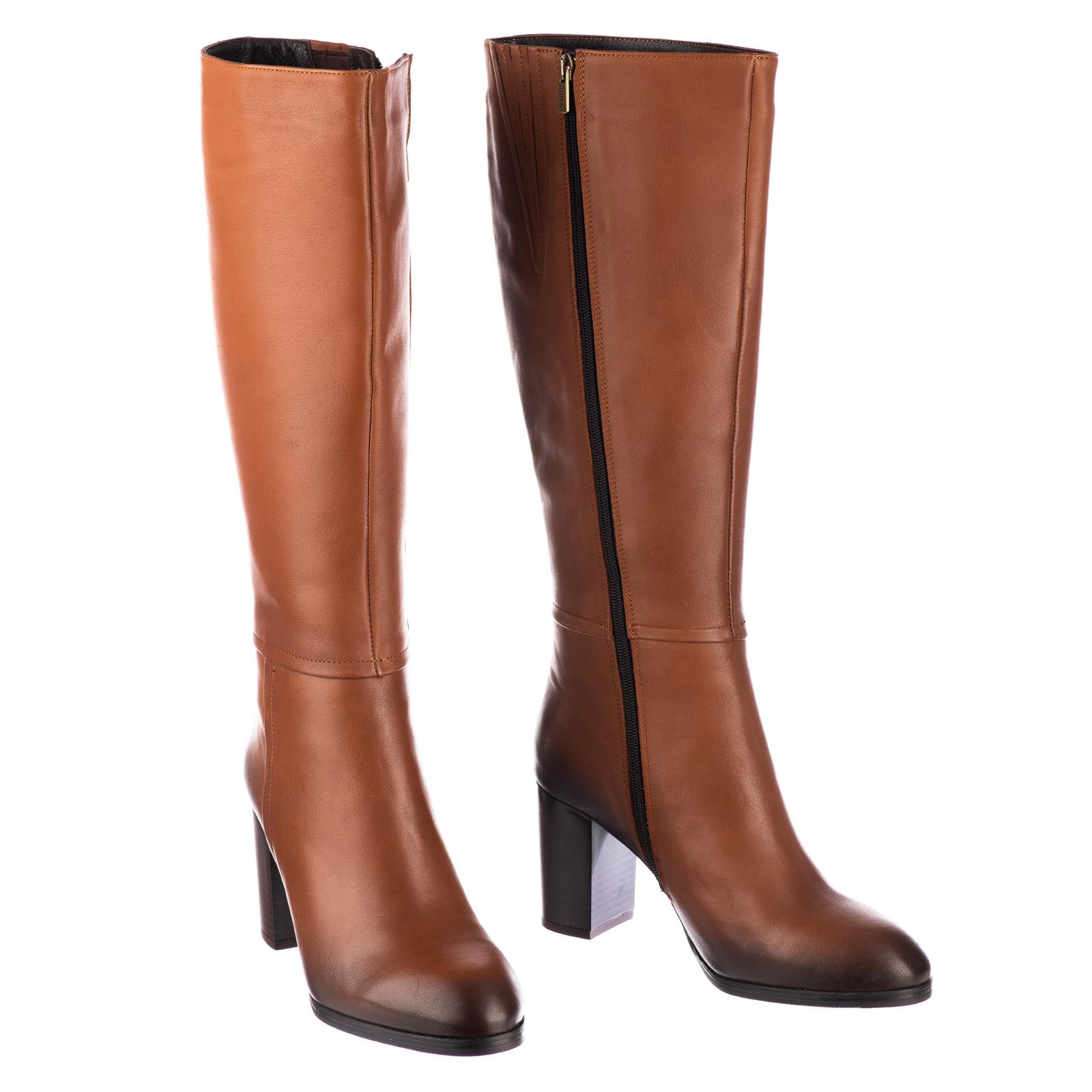 Leather boots B659 - CAMEL