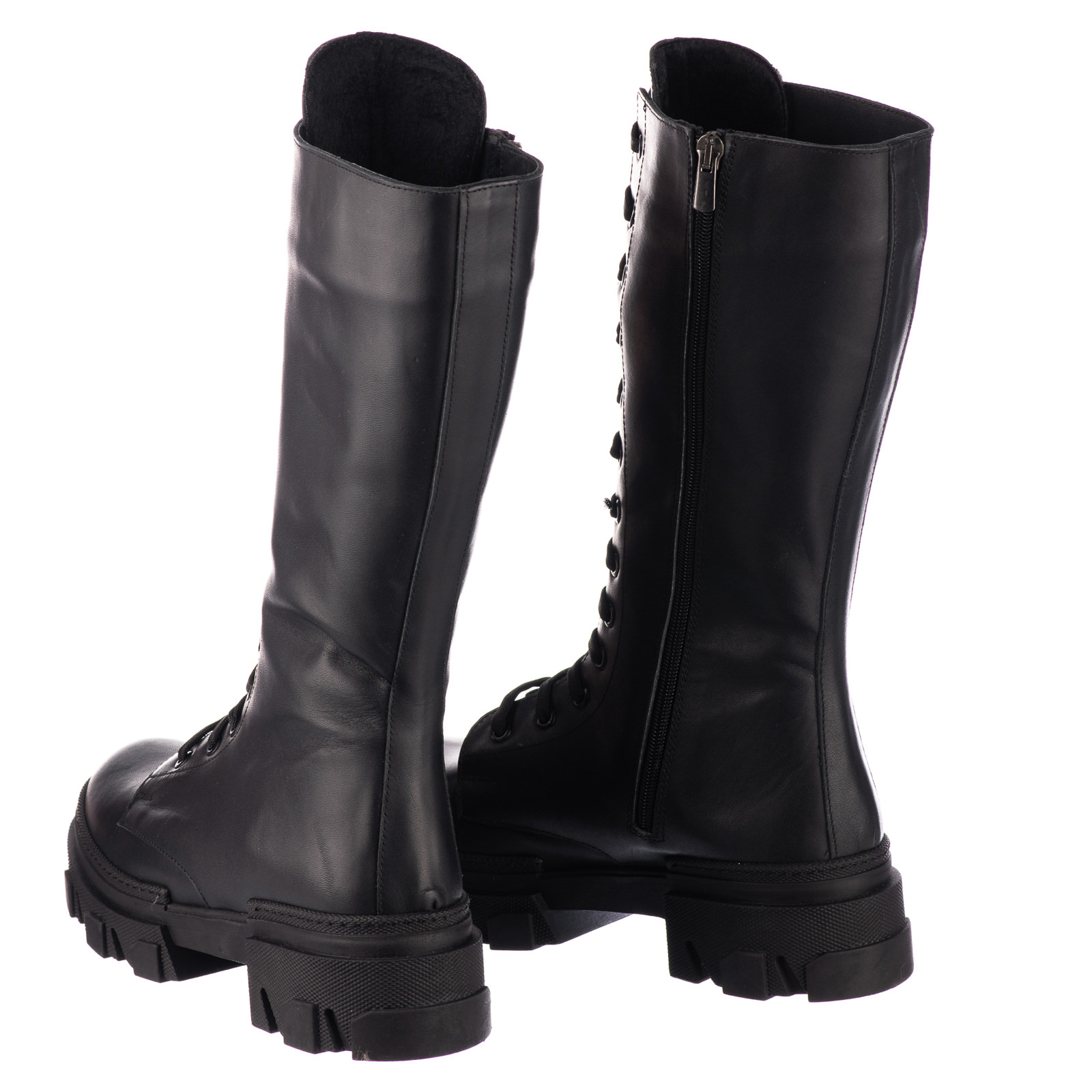 Leather WATERPROOF boots B701 - BLACK