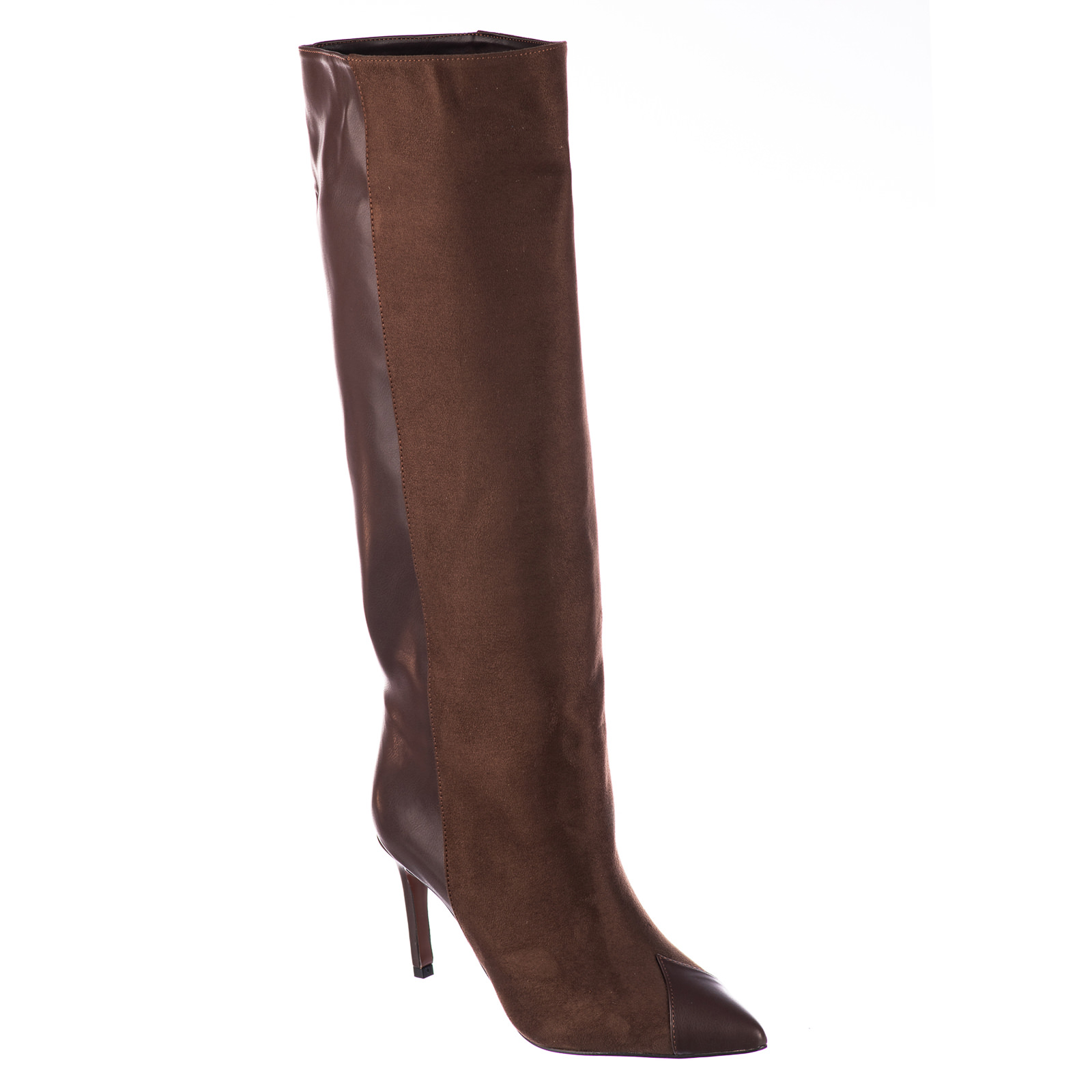 Leather boots B730 - BROWN