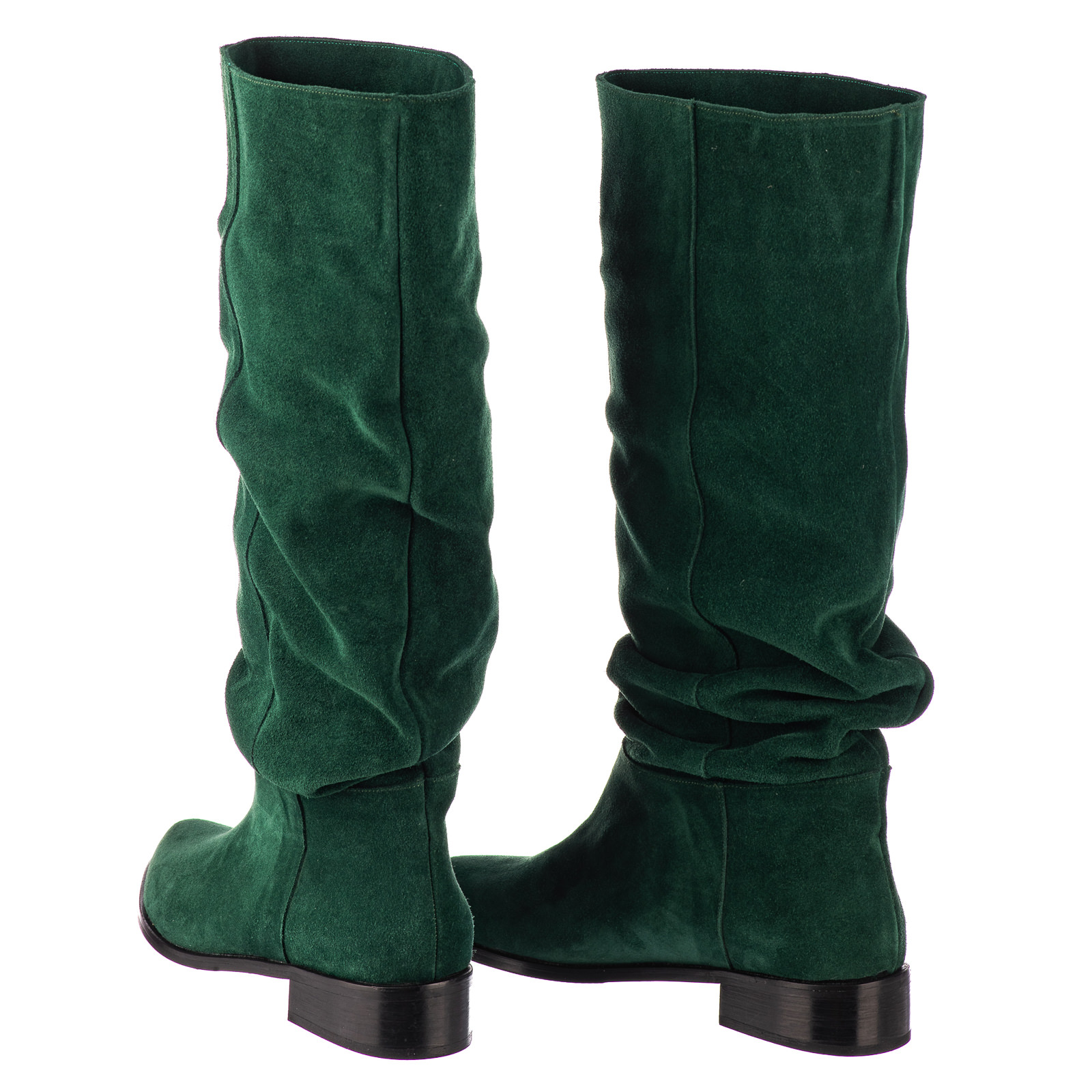 Leather boots B736 - GREEN