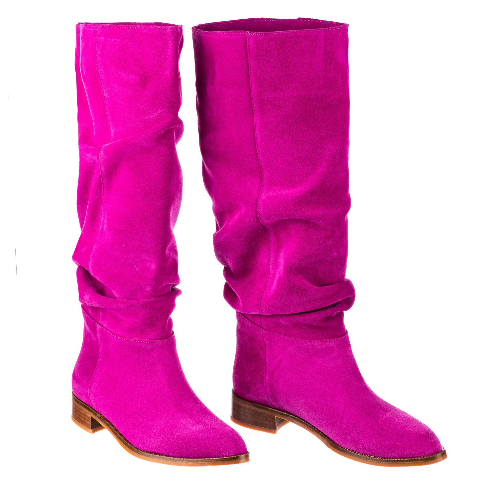 Leather boots B736 - PINK