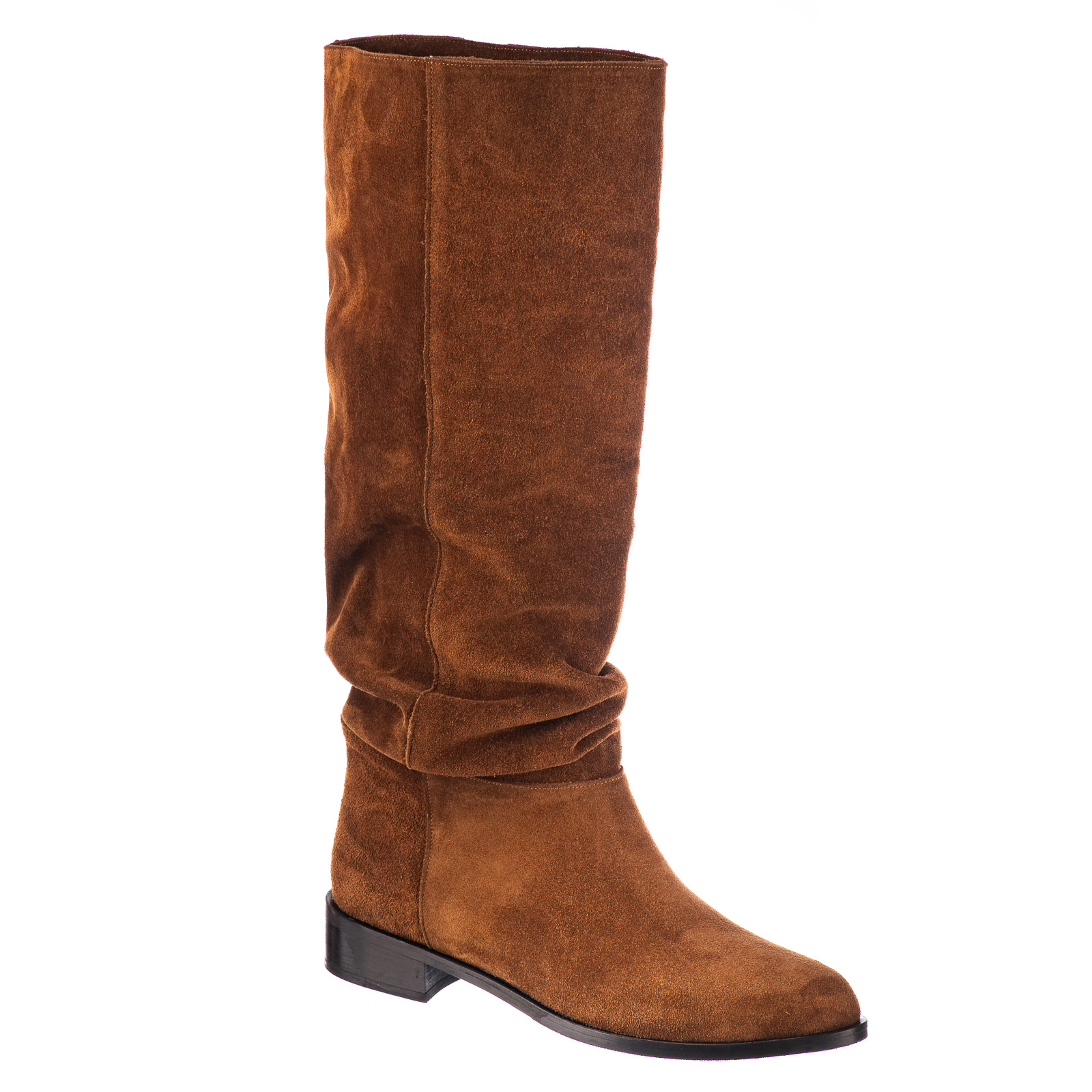 Leather boots B736 - CAMEL