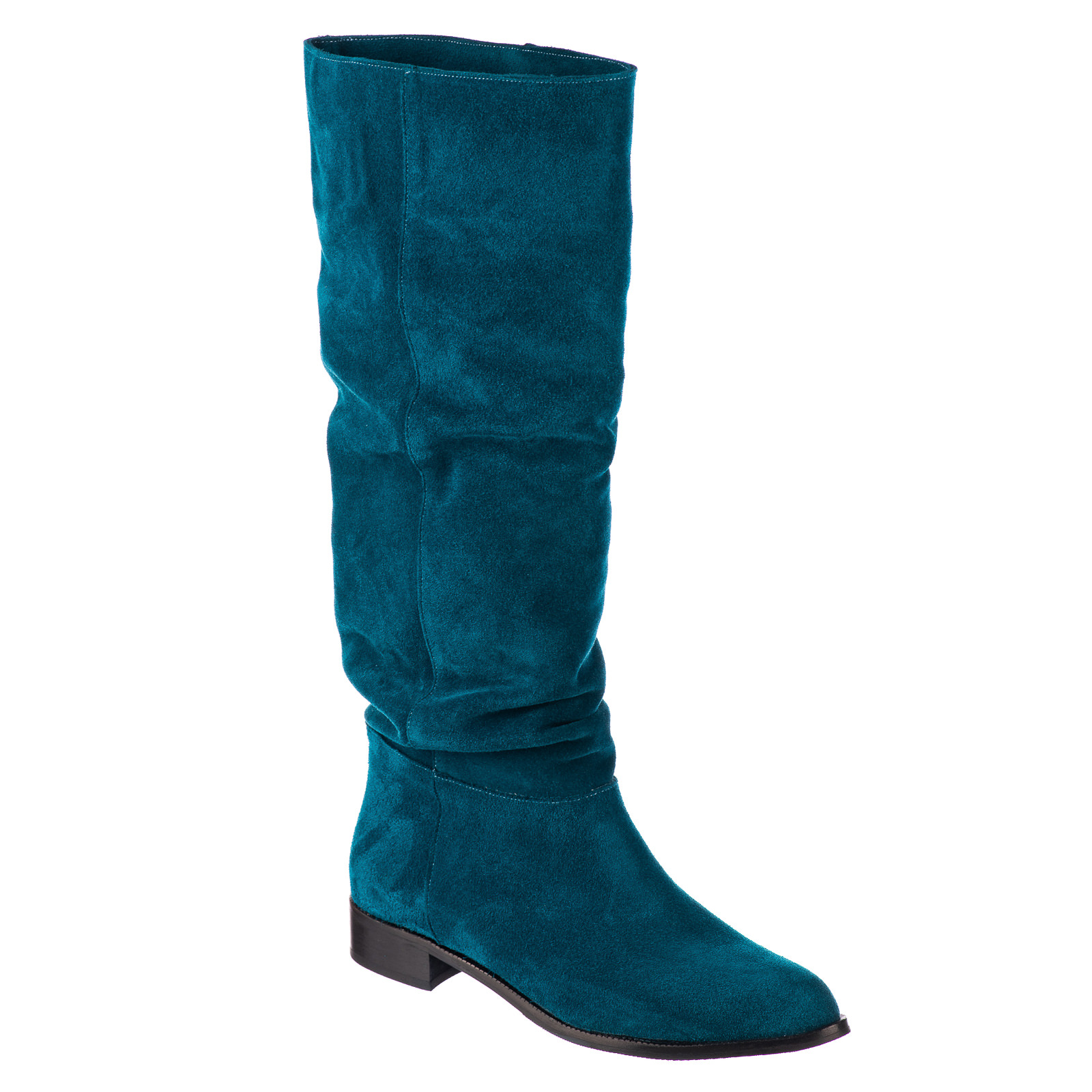 Leather boots B736 - BLUE