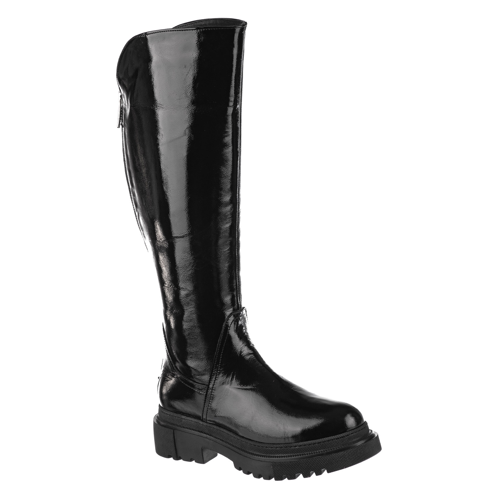 Leather boots B737 - BLACK