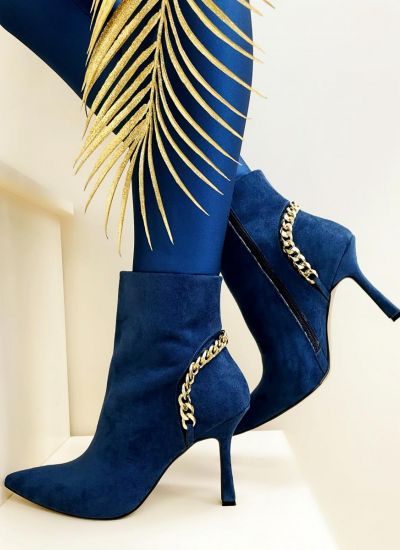 Women ankle boots MIYA - BLUE