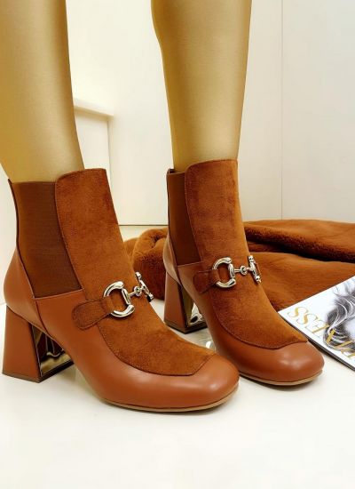 Women ankle boots EFFY - CAMEL