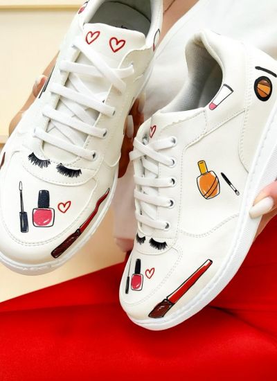 WORK SNEAKERS MAKE UP - WHITE