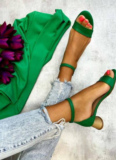 Women sandals DERYA - GREEN